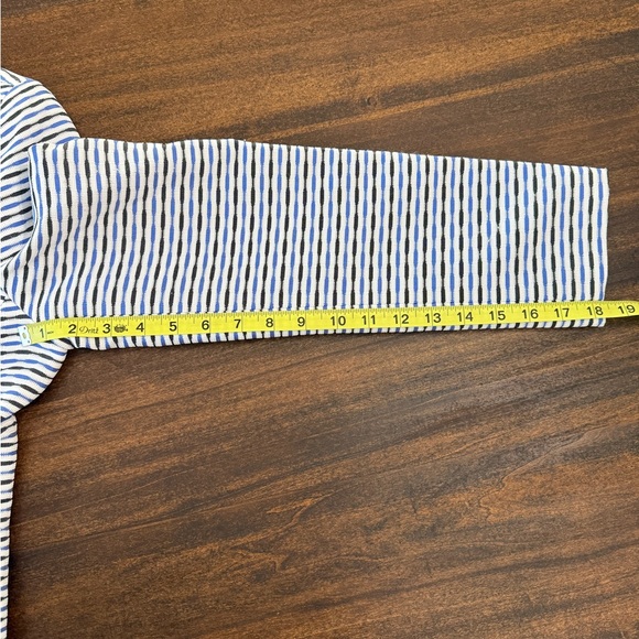 Evan Picone Navy and White Striped Blazer - Picture 9 of 9